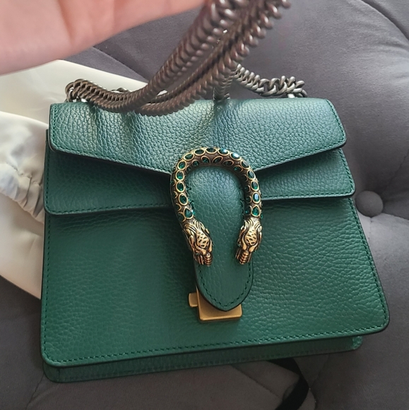 SOLD - Authentic Gucci Dionysus Mini Bag Green - Picture 2 of 6